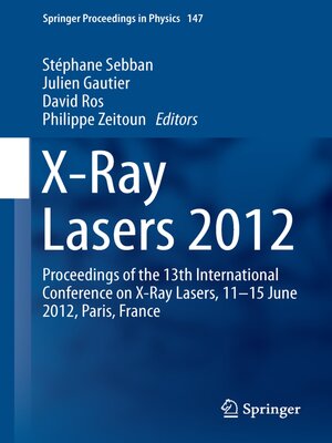 cover image of X-Ray Lasers 2012